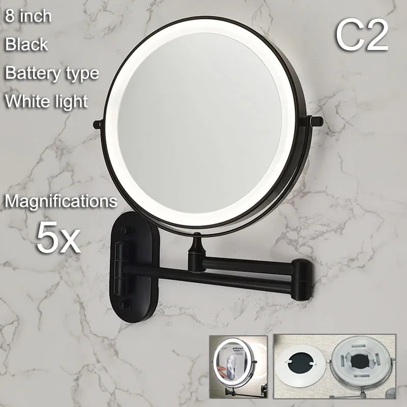 Compacte make-up spiegel met verlichting – Handig voor onderweg
