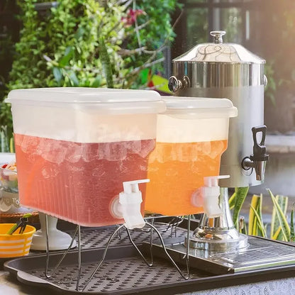 Drankdispenser met opvouwbare standaard – Compact op te bergen