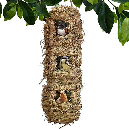 Houten vogelhuisjes op paal – Stabiele oplossing