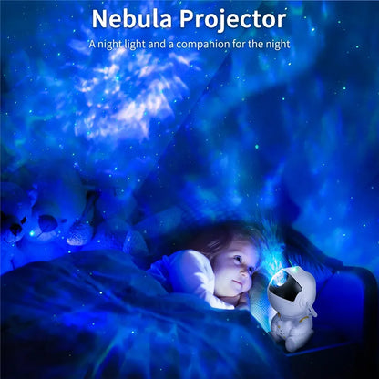 Minimalistische projector lamp met sterrenhemel