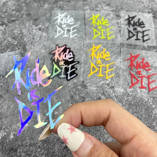 auto stickers - kleurrijke "Ride or Die" designs voor persoonlijke expressie