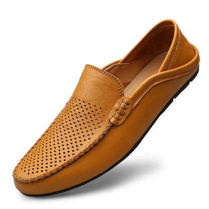 Comfortabele sandalen voor heren met leren voetbed