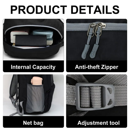 Handbagage rugzak met verstevigde achterkant