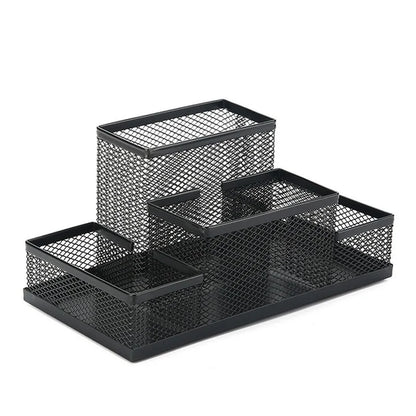 Zachte stoffen desk organizer voor rustgevende look