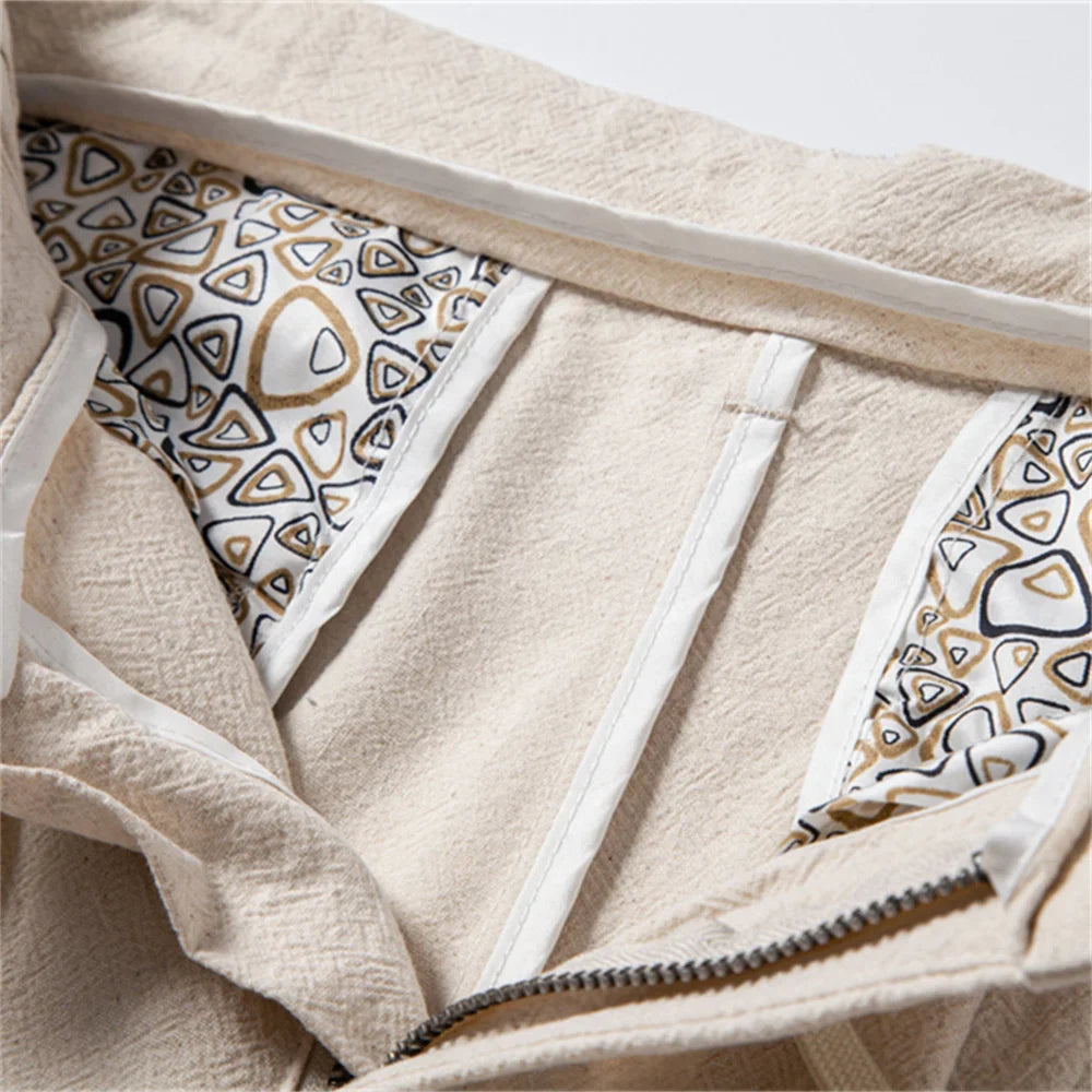 Linnen broek mannen in vintage stijl – Authentieke look