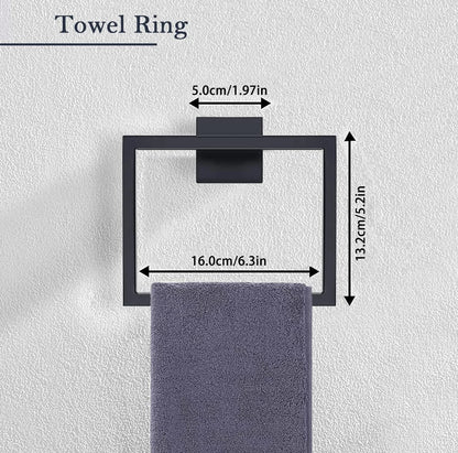 Badkamer handdoekenrek met spiegelframe – 2-in-1 oplossing