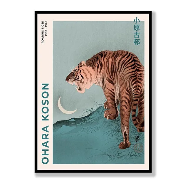 Poster met lijnen en vlakken in modern design