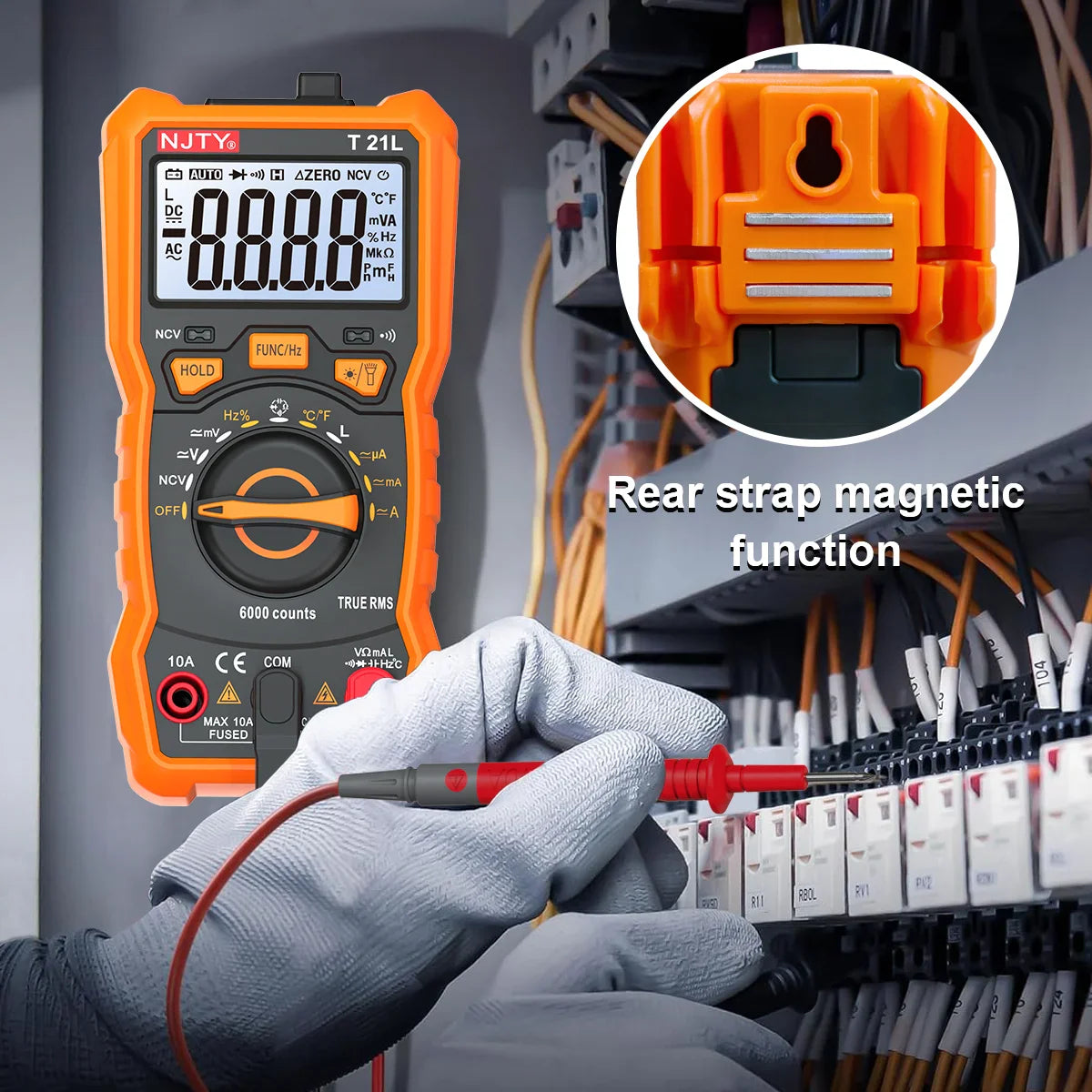 Multimeter met universele aansluitingen