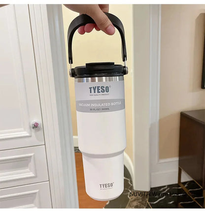 Thermosfles met handig handvat – Voor extra grip
