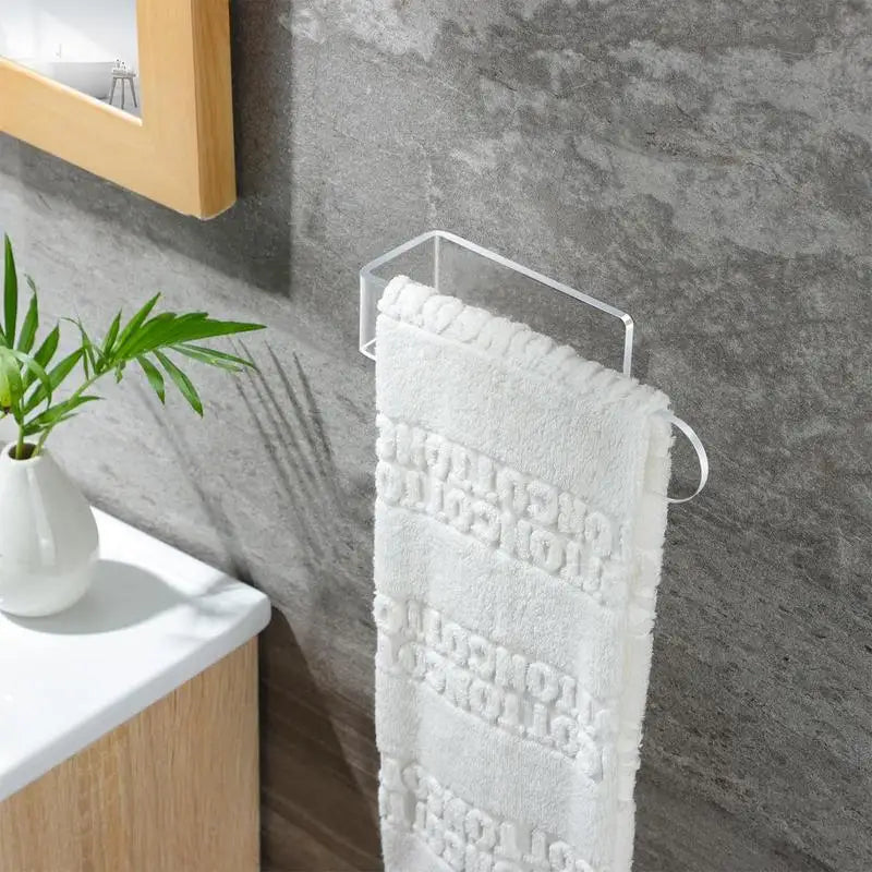 Handdoek rek met decoratief frame – Functioneel en mooi