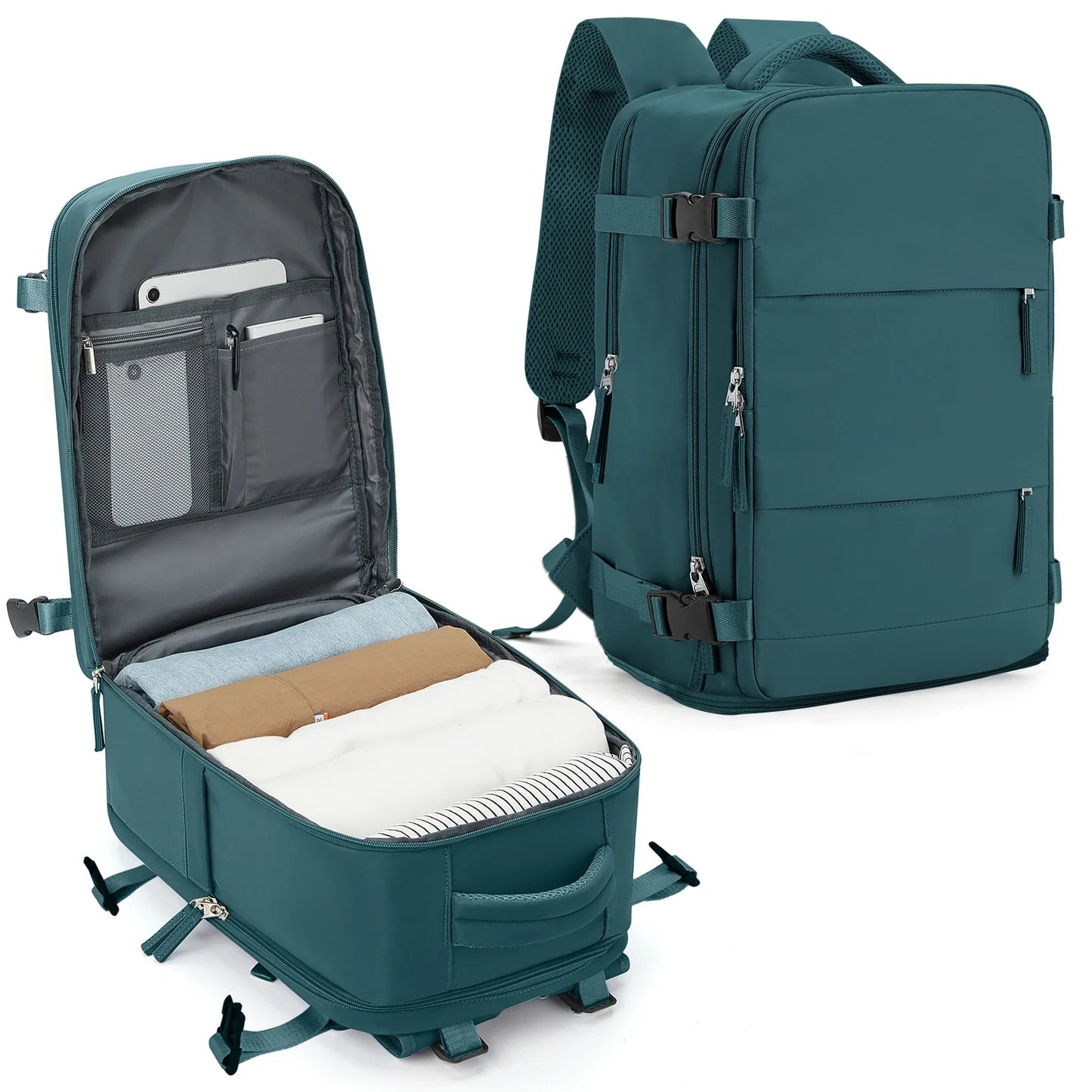 Rugzak handbagage met drinkfleshouder