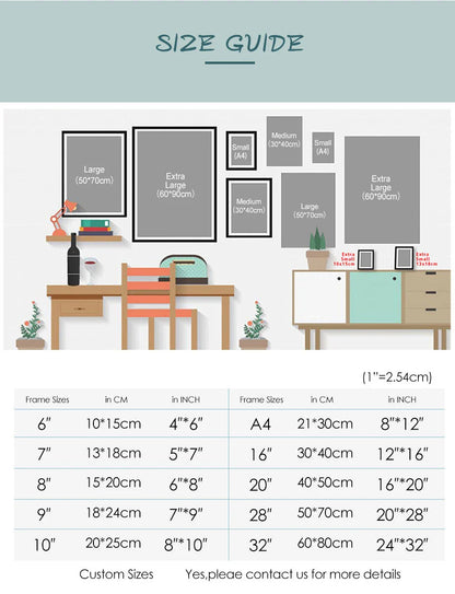 Posterstore posters in A4, A3 en A2 formaat