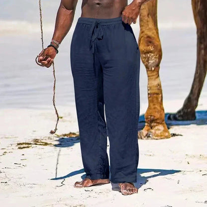 Linnen broek man met plooien – Voor een nette look