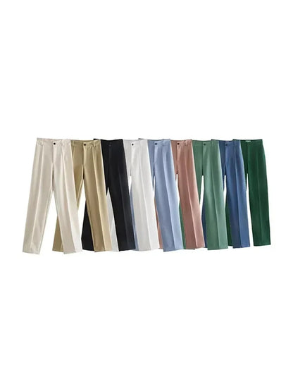 H&M linnen broek met elastische tailleband – Perfecte pasvorm