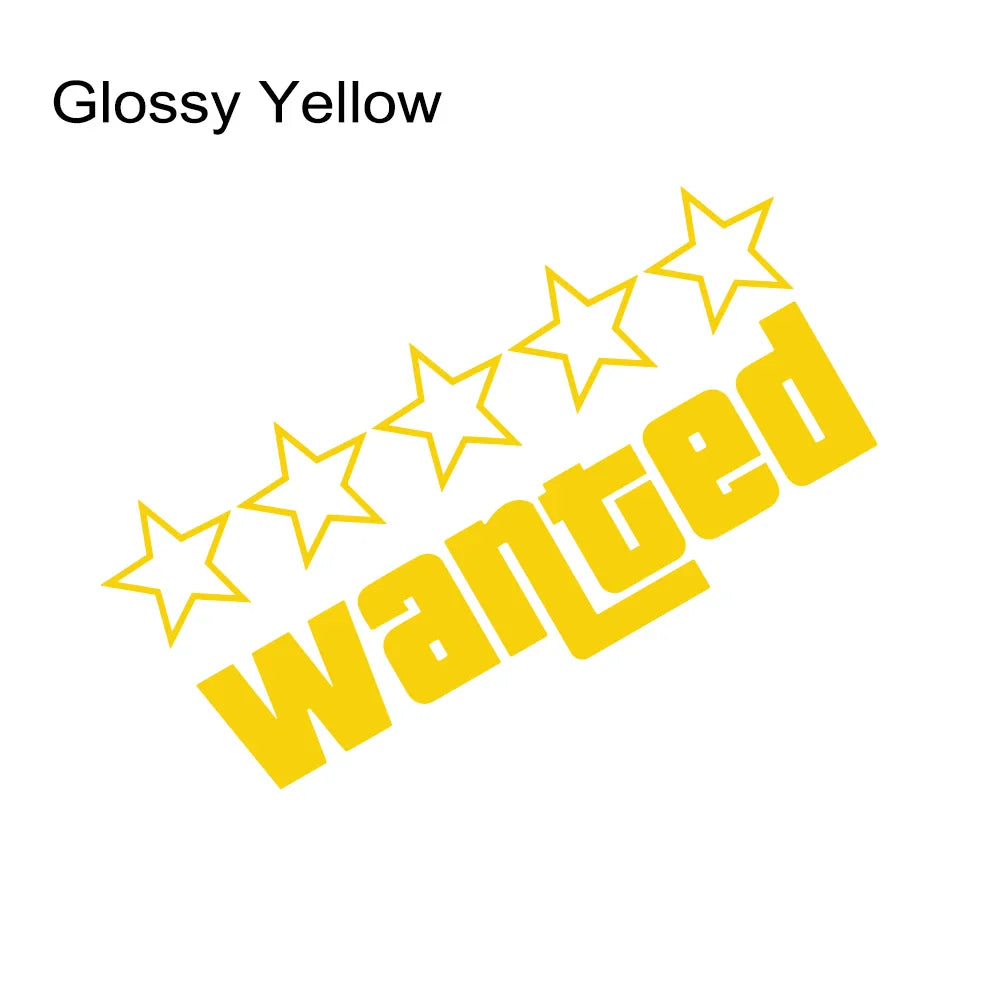auto stickers - regenboog 'Wanted' ontwerp voor unieke uitstraling