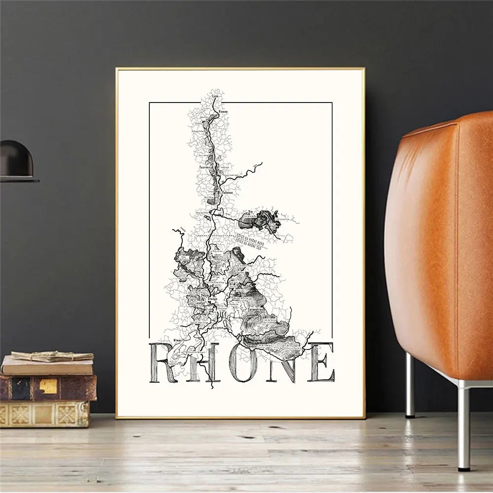 Wanddecoratie wereldkaart in XL formaat
