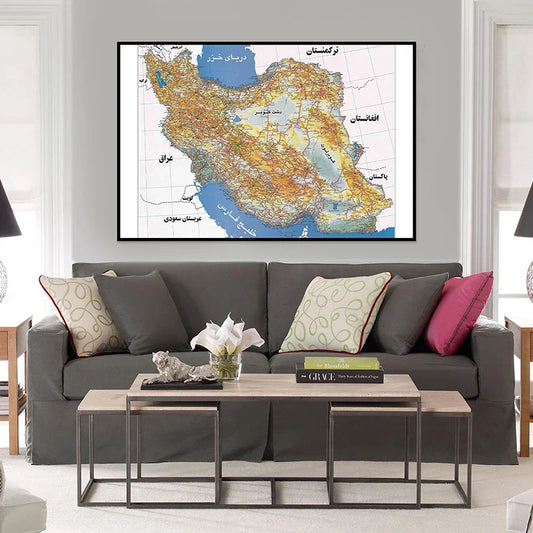 Wereldkaart schilderij – Een echte eyecatcher in huis
