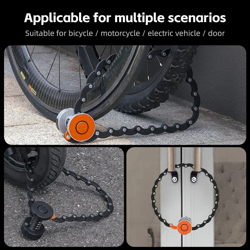 Fiets kettingslot met slotcilinder – Moeilijk te kraken