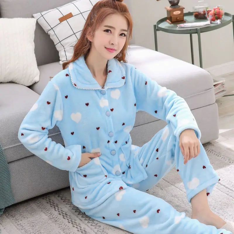Dames pyjama Wibra met elastische tailleband