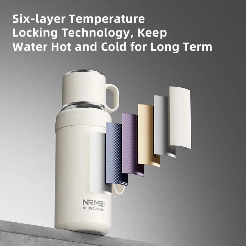 Thermosfles met lekvrije sluiting – Geen geknoei in je tas