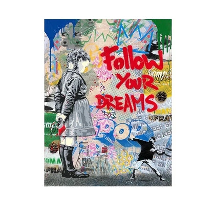 Poster in zachte pastelkleuren