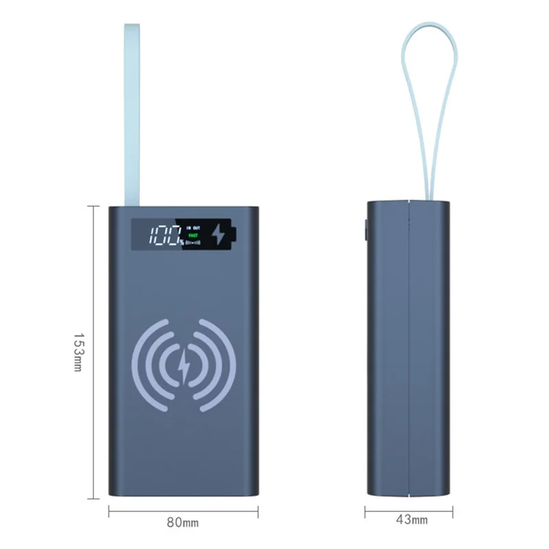 Draadloze powerbank met magsafe ondersteuning