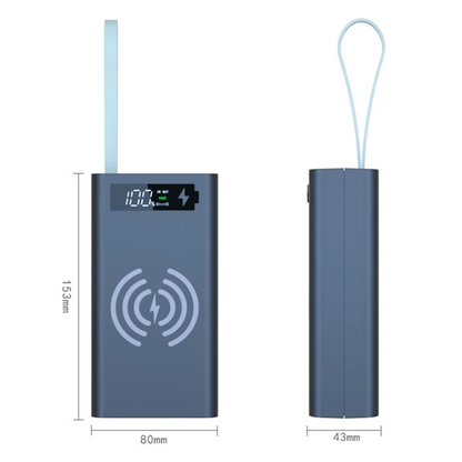 Draadloze powerbank met magsafe ondersteuning