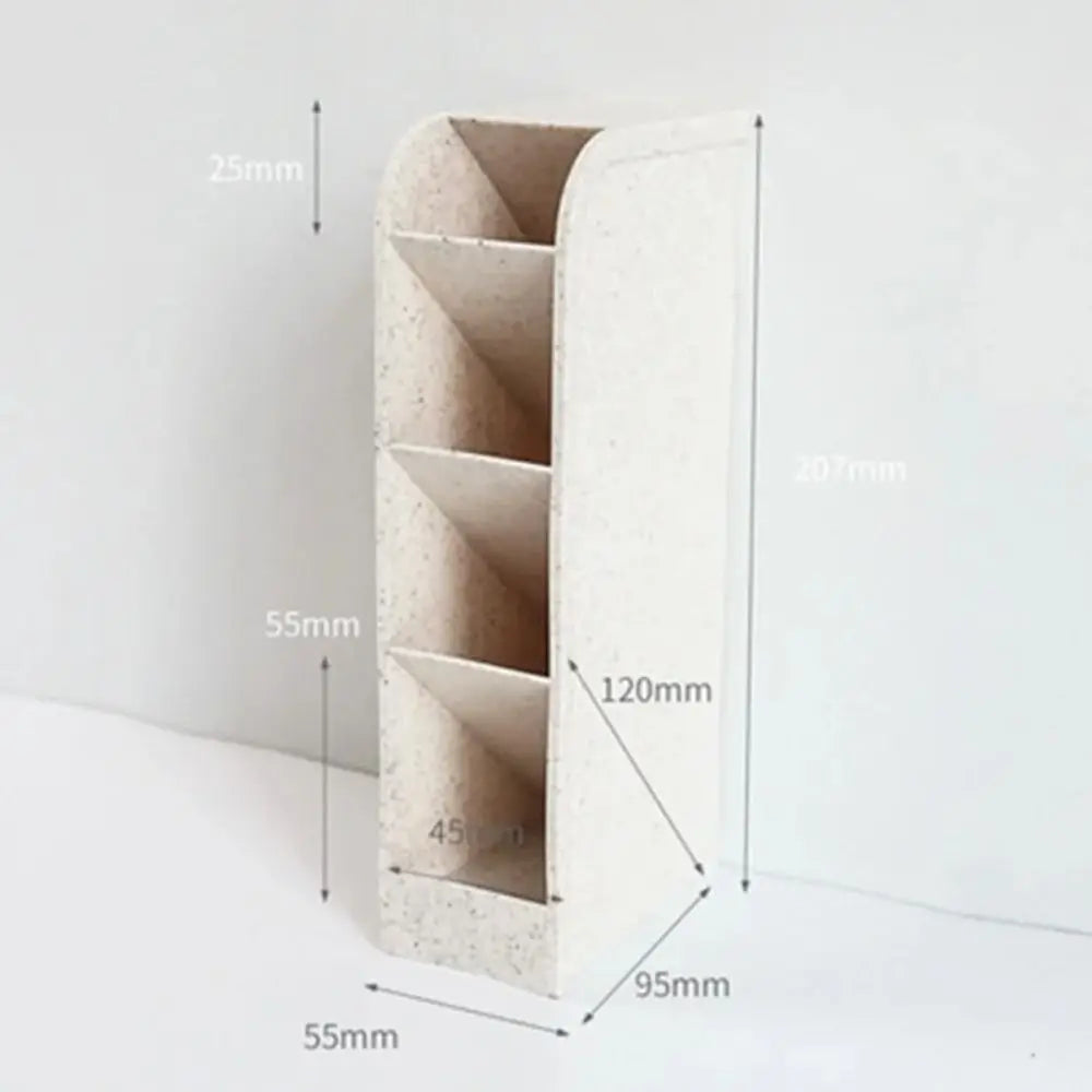 Lichte desk organizer met rubberen onderzijde