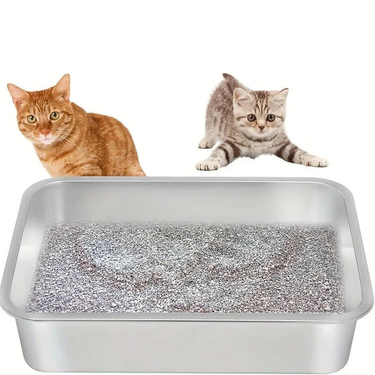 Kattenbak groot met instap aan de zijkant – Voor oudere katten