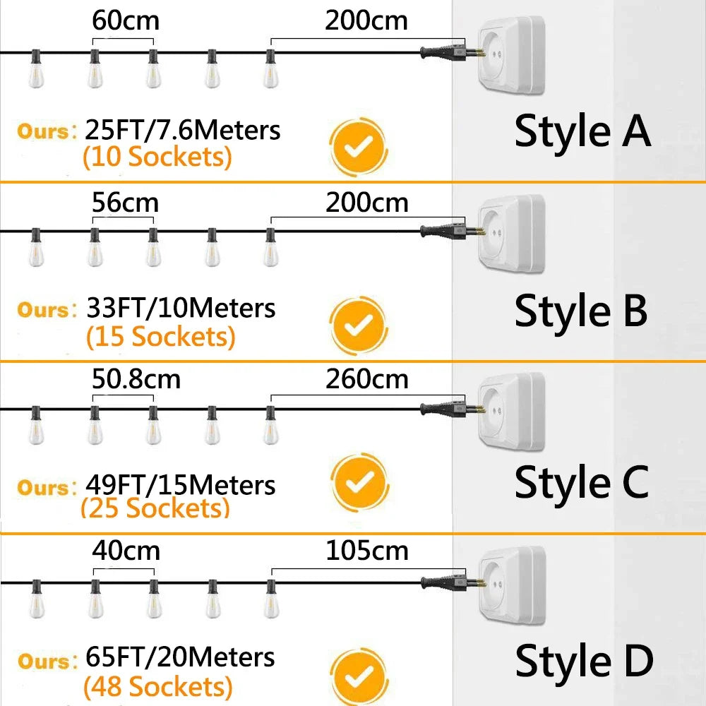 Licht slingers – Perfect voor decoratie binnen of buiten