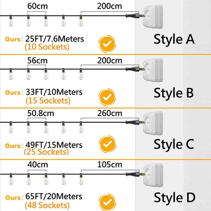 Licht slingers – Perfect voor decoratie binnen of buiten