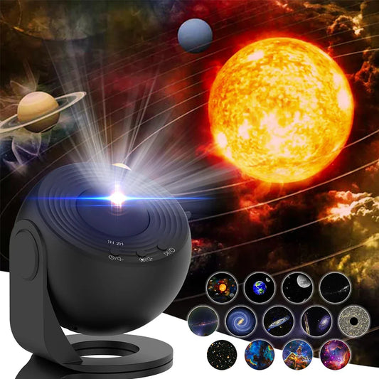 Projector lamp met rustige sterrenhemel