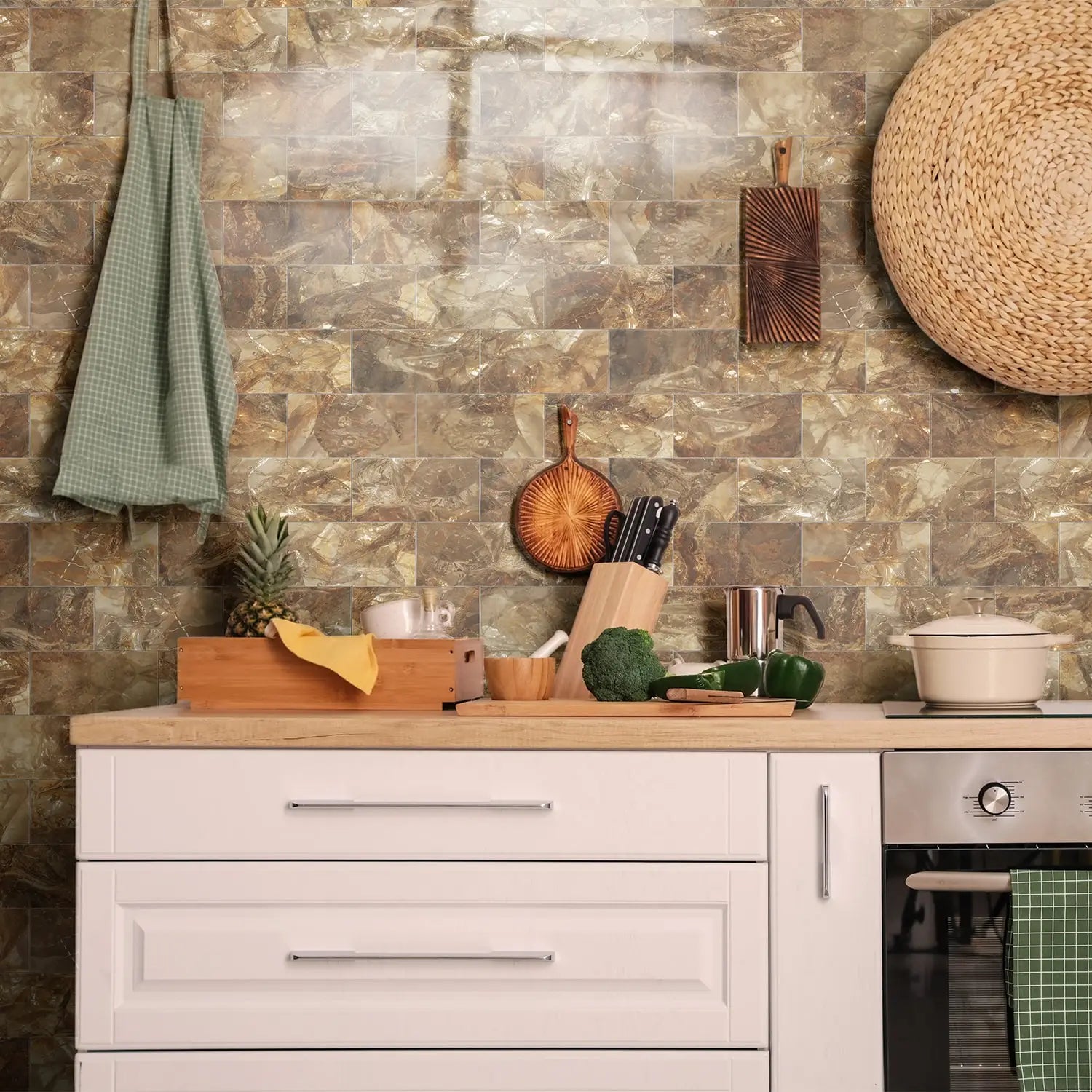 Hexagon mozaiek keukenwand – Uniek en trendy