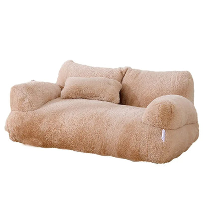 Luxe hondenmand met nep bont – Extra zacht