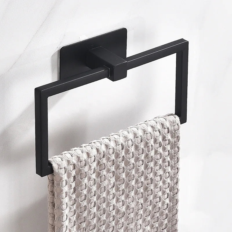 Design handdoek rekken in zwart staal – Industrieel en strak