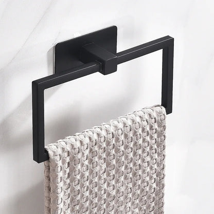 Design handdoek rekken in zwart staal – Industrieel en strak