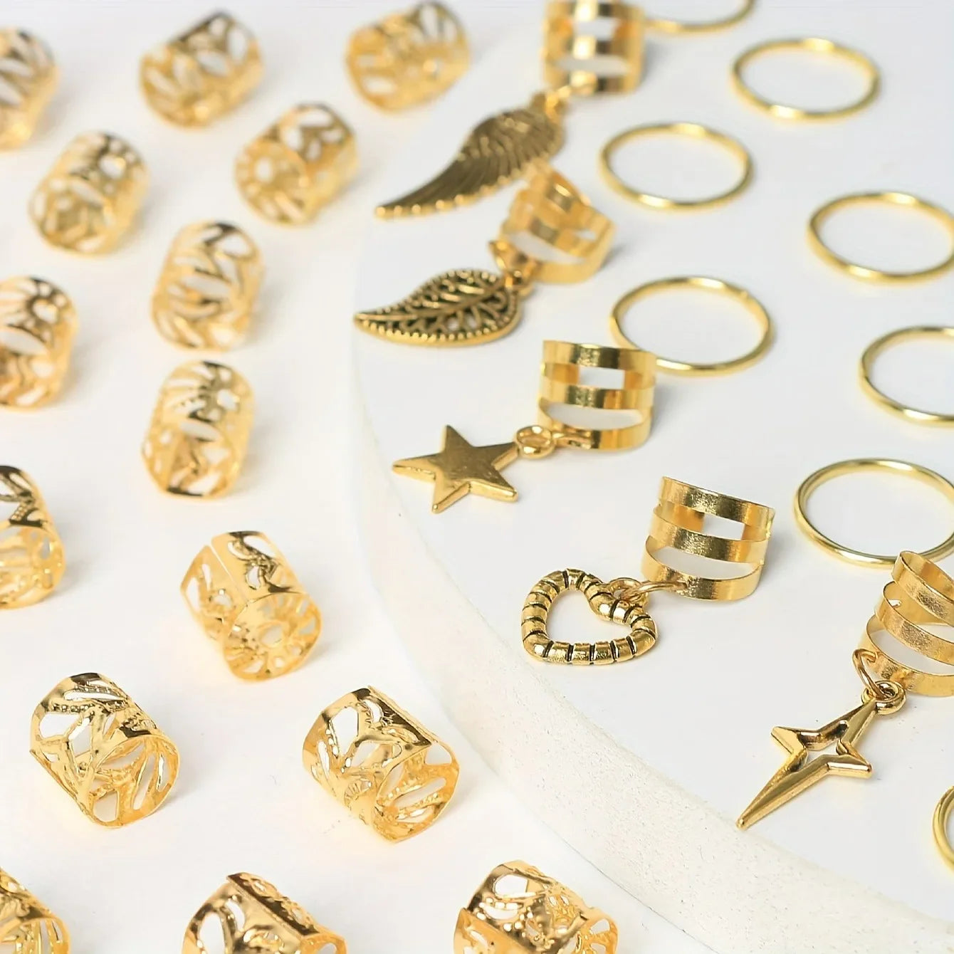 Dames haar accessoires in zachte materialen