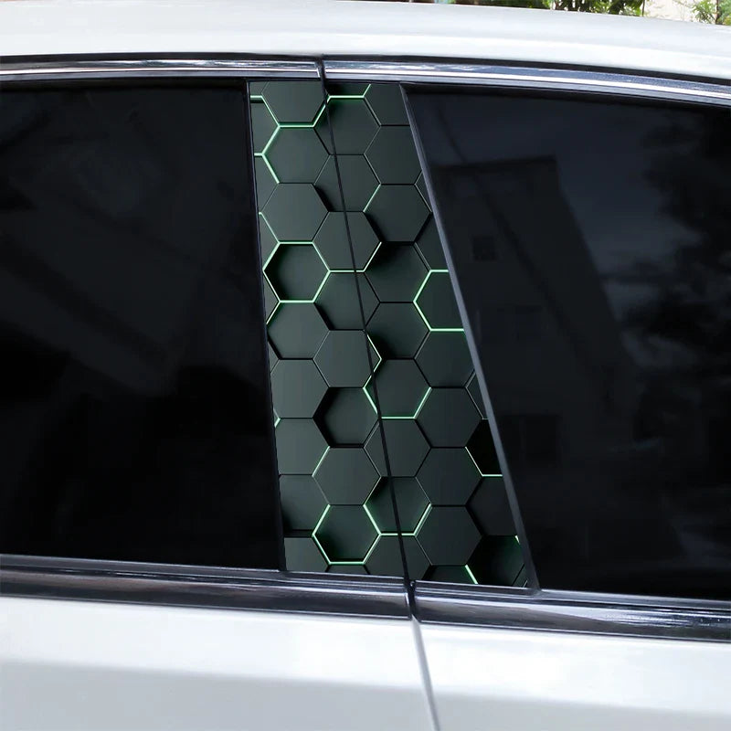 Auto stickers - Hexagonaal design voor een unieke uitstraling