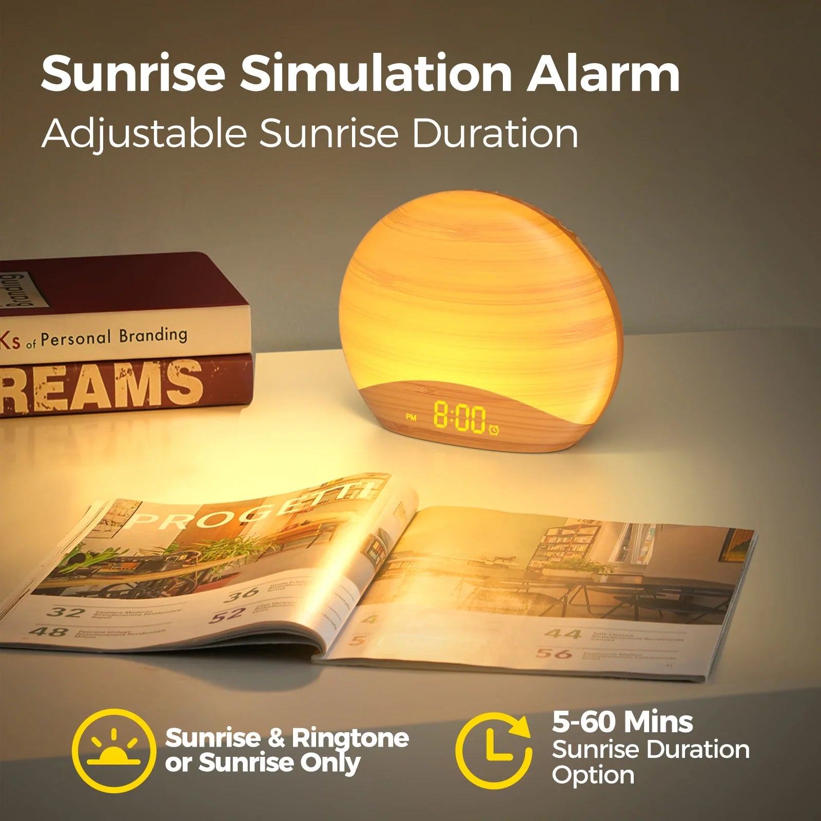 Action wake up light met kleurrijk display – Goedkoop en vrolijk