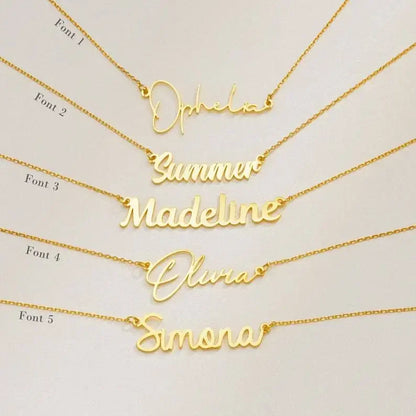 Gepersonaliseerde ketting met gouden finish