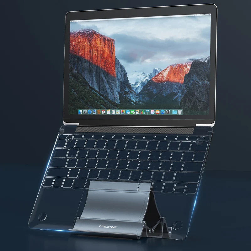 Laptop standaard met luxe uitstraling