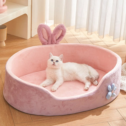 Hondenmand groot - Pluche roze oase voor comfortabel slapen
