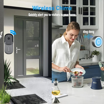 Deurbel met video zonder vaste stroom – Werkt op batterij
