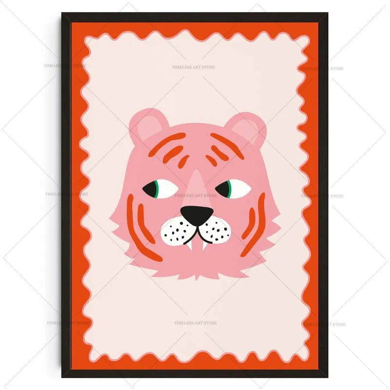 Poster in zachte pastelkleuren