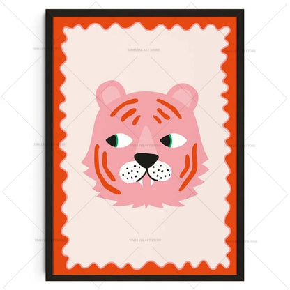 Poster in zachte pastelkleuren