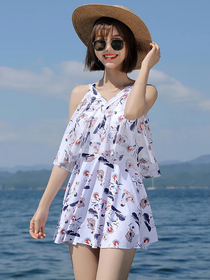 Zwemjurk dames met subtiele print – Elegant en bescheiden