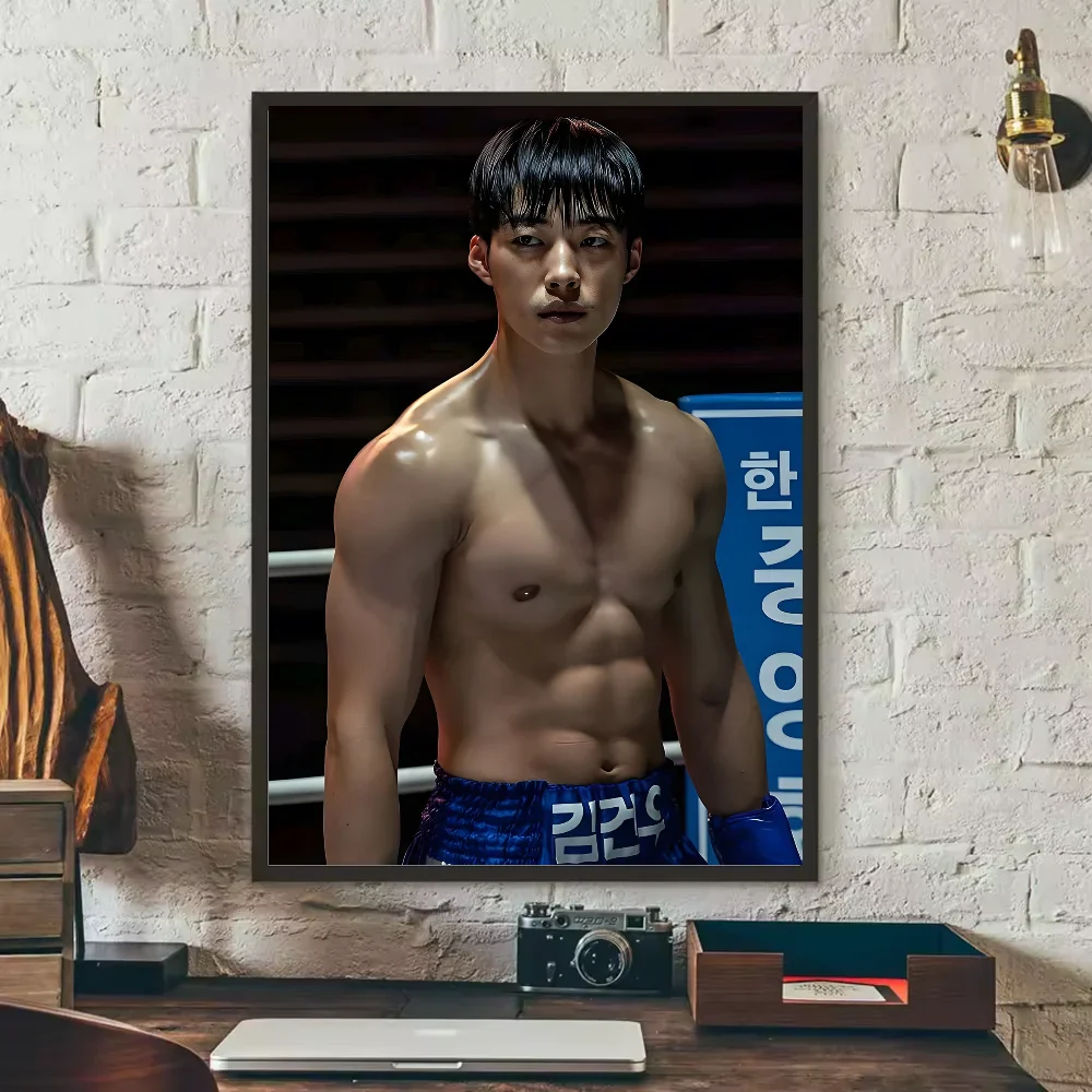 Poster van een hert of bosdier