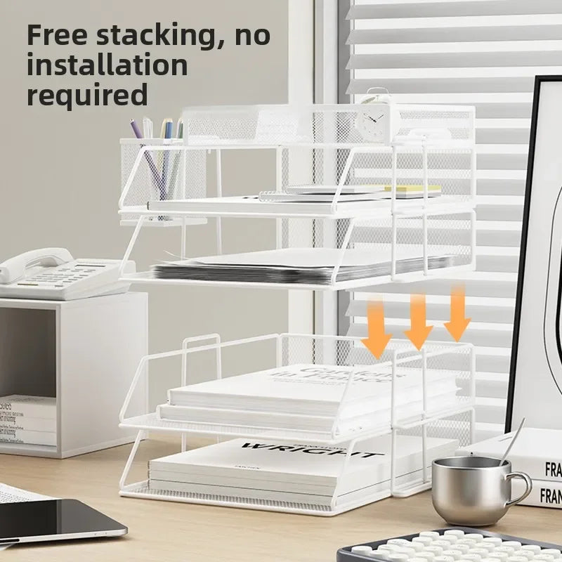 Moderne desk organiser voor een opgeruimde werkplek
