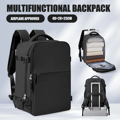 Rugzak als handbagage met opvouwbare functie