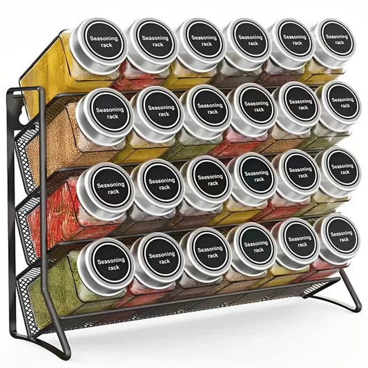 Houten kruidenrekje met minimalistisch profiel